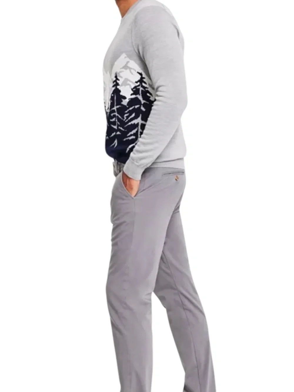 Club Room Men's Four-Way Stretch Pants, Shark Size 38x30 - NWT